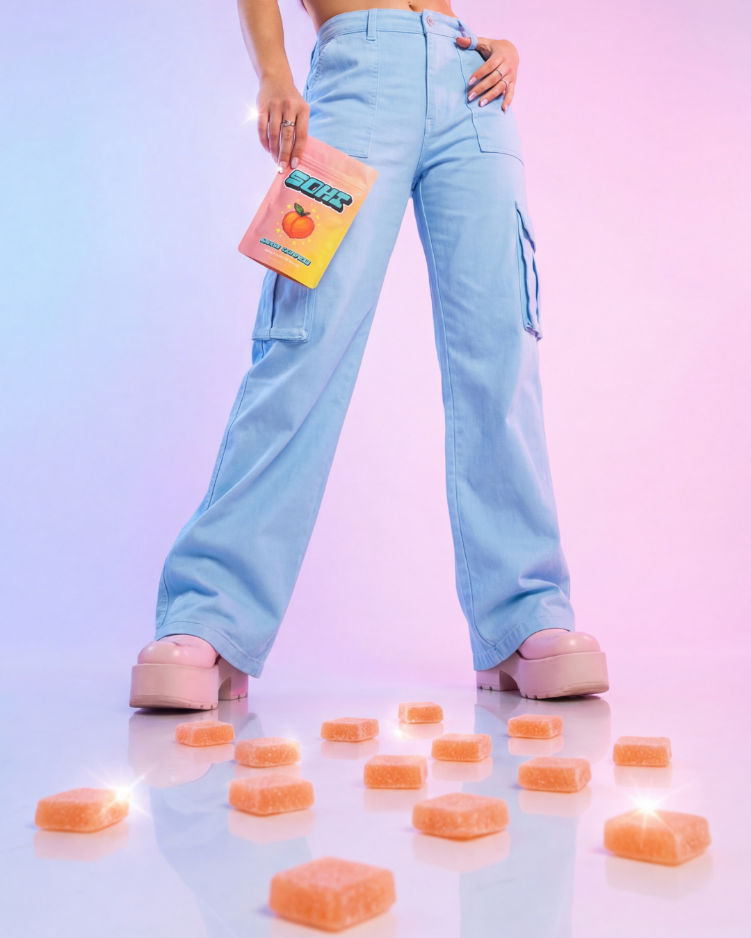 SOHI Peach Glow lifestyle shot